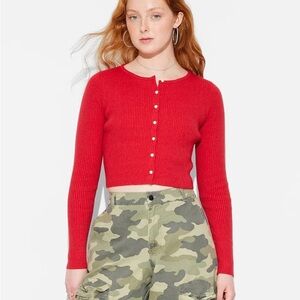 Wild Fable Vibrant Red Knit Top